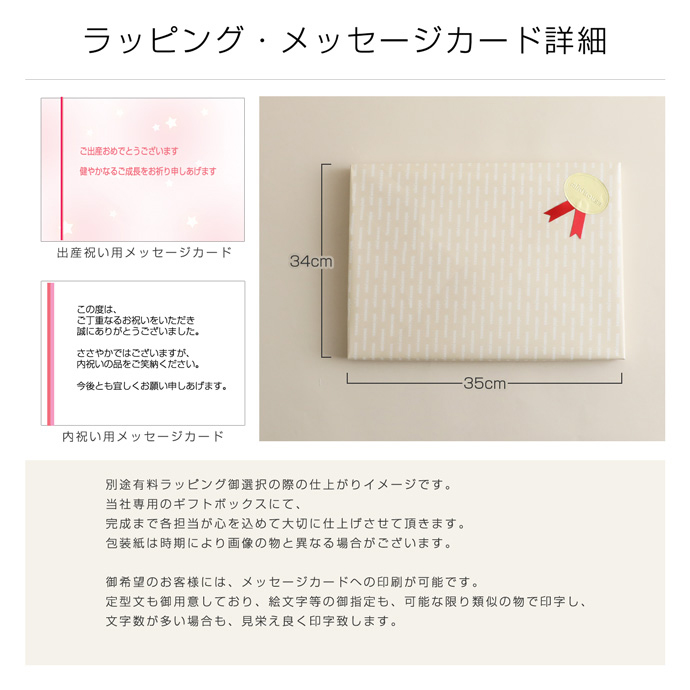 メッセージカード・ラッピング・のし等の説明