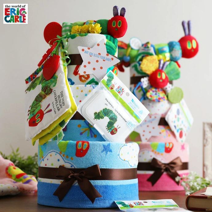 はらぺこあおむし★３段おむつケーキ