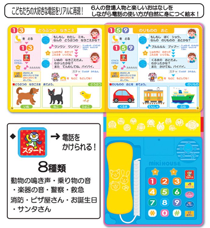 ポカポカフレンズのおしゃべりえほん でんわ